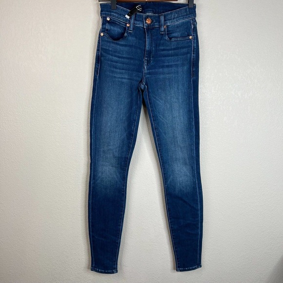 AYR Womens The Chiller Skinny Jeans Size 27‎ Mid-Rise Medium Wash Blue Denim
